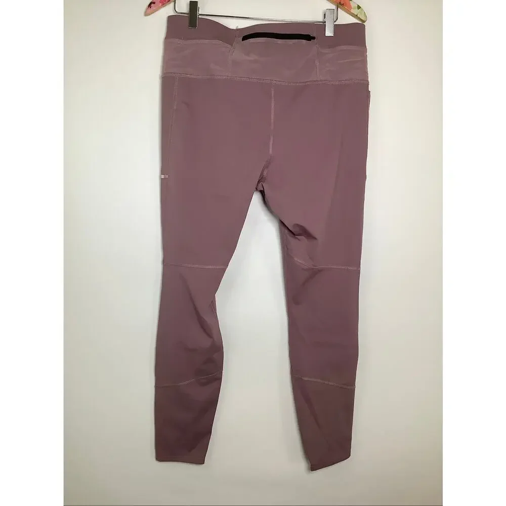 The North Face Men's Large Pink Winter Warm Pro Tights Athleisure Active V7-11